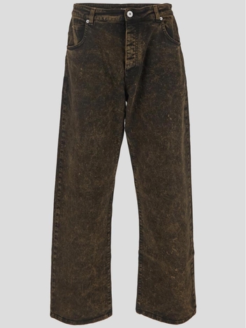 Balmain Bleach Loose Jeans  AH0ML060DD29EFM