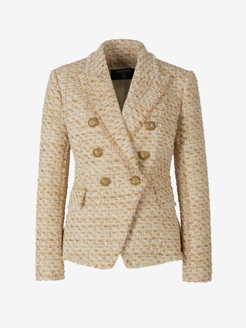 Tweed Buttoned Blazer 741-001966 01