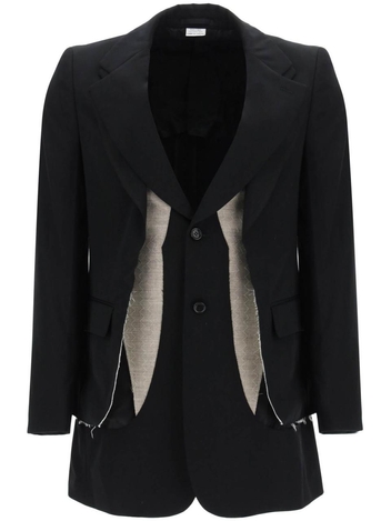 Comme des garcons homme plus layered cut-out jacket PK J050