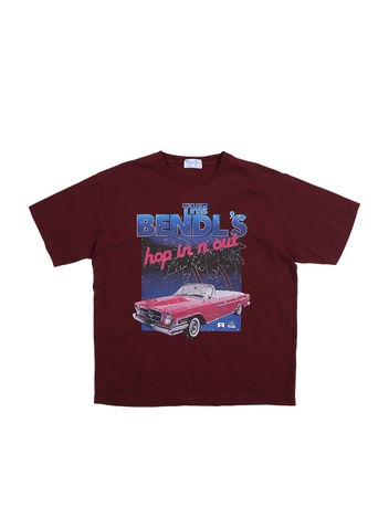 CAR TSHIRTS -BURGUNDY