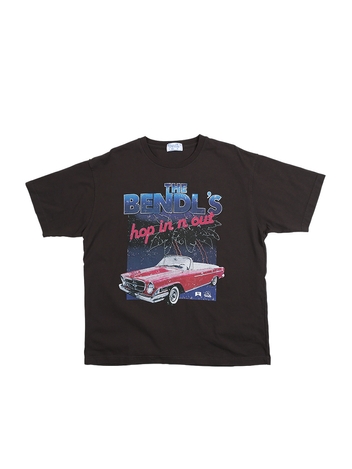 CAR TSHIRTS -FADED BROWN