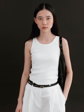 CO BASIC SLEEVELESS TOP_WHITE