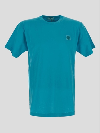 Stone Island Turquoise T-Shirt 101523757V0042