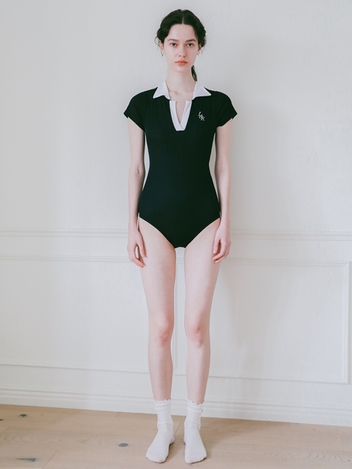 L&R Collar neck monokini Navy