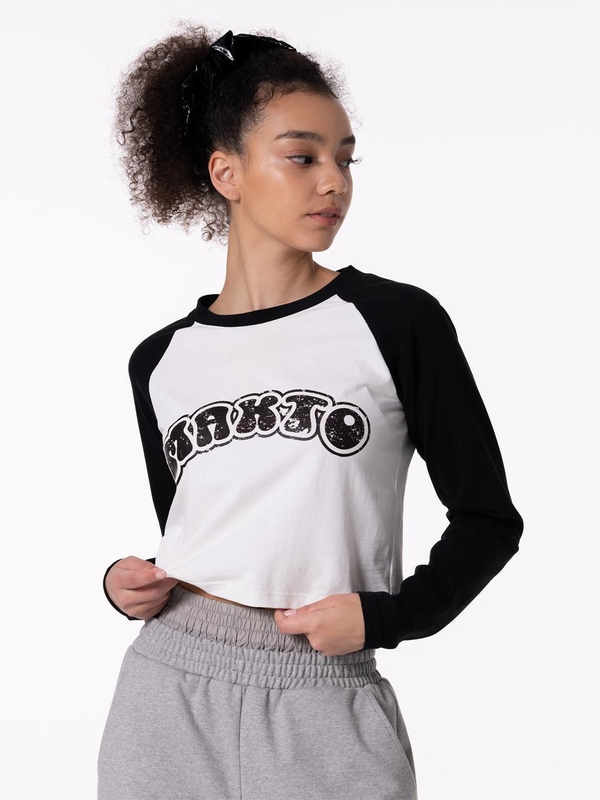 MAKTO RAGLAN VINTAGE SHORT TOP BLACK MBCFTO001BK