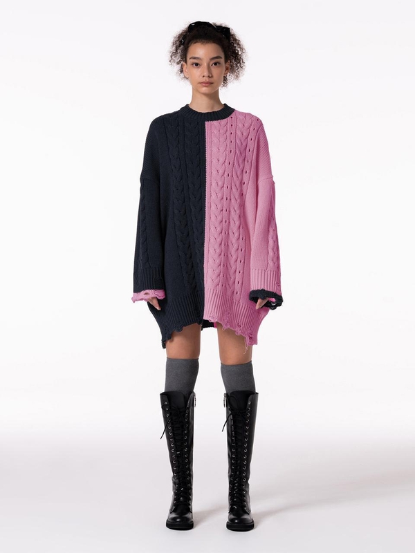 TWIST REVERSAL KNITWEAR PINK MBCFNT001PK