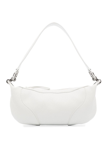 BY FAR WOMENS 22CRMINRSWHFLTMED WHITE LEATHER SHOULDER BAG 22CRMINRSWHFLTMED