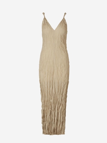 Wrinkled Silk Dress 1572280