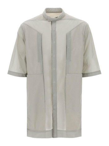 Rick owens overshirt in semi-sheer ripstop RR01C4712 RG