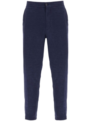 Zegna tapered linen trousers UBI32A5 TT11