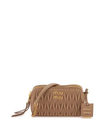 Miu miu matelasse nappa leather mini crossbody bag 5BP045 V OLO N88