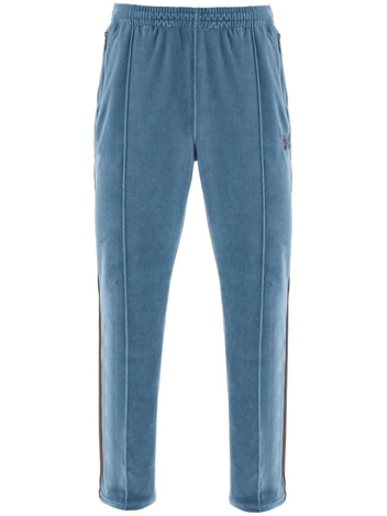 Needles narrow chenille track pants with side bands MR293