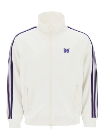 Needles sweatshirt with zipper and contrasting bands MR284