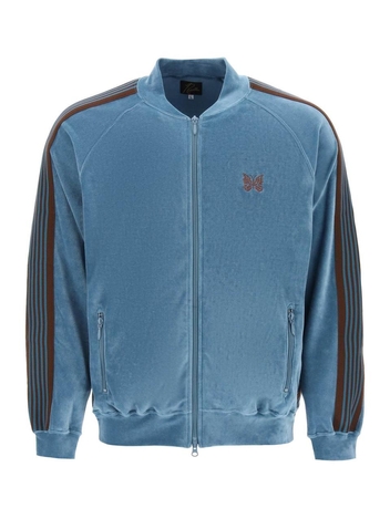 Needles chenille crew-neck sweatshirt with zipper MR291