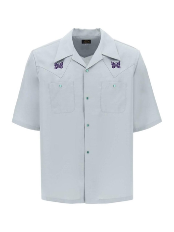 Needles cowboy short sleeved shirt in sateen MR254