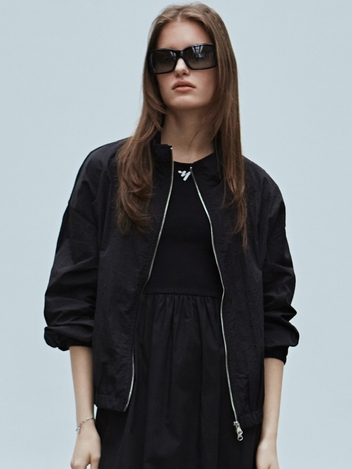 NICOLE RING WINDBREAKER_BLACK