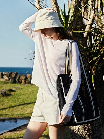 Summer Round See-Through Knit (Ivory)