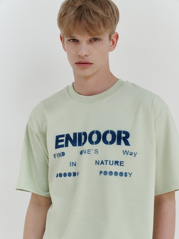 hand painting endoor 1/2 tee (lime)