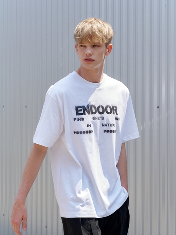 hand painting endoor 1/2 tee (white)