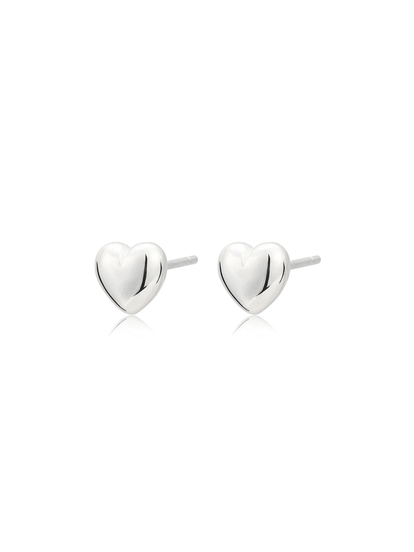 (당일배송)MINI HEART EARRING (silver925)