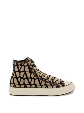 Valentino garavani totaloop toile iconographe high-top sneakers 2Y0S0H01RWC