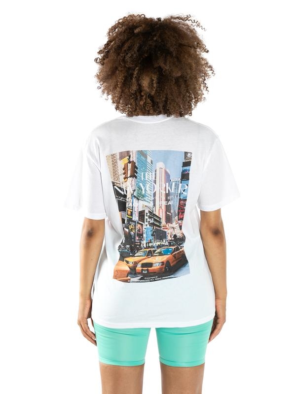 NEW YORK CITY IN SHORT SLEEVES-WHITE