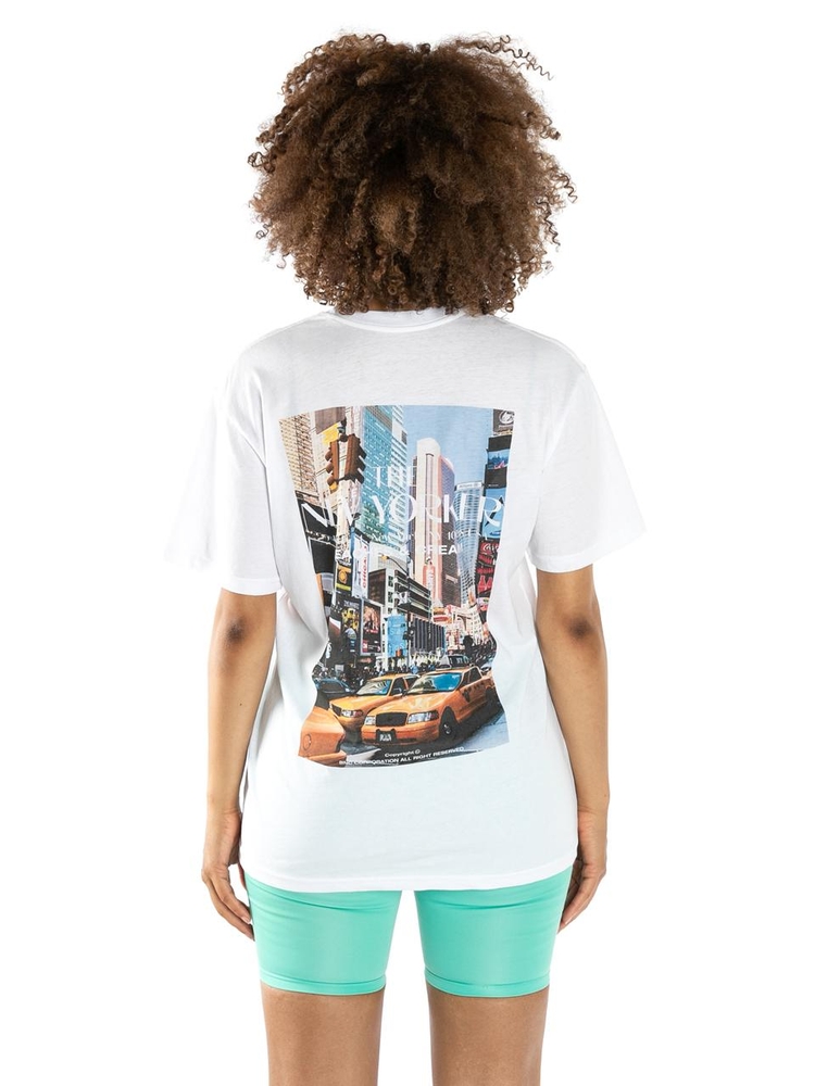 NEW YORK CITY IN SHORT SLEEVES-WHITE