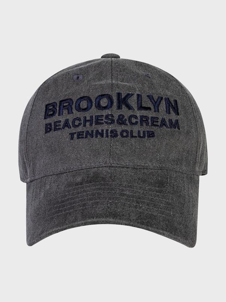 BROOKLYN TENNIS CLUB PIGMENT CAP-CHARCOAL