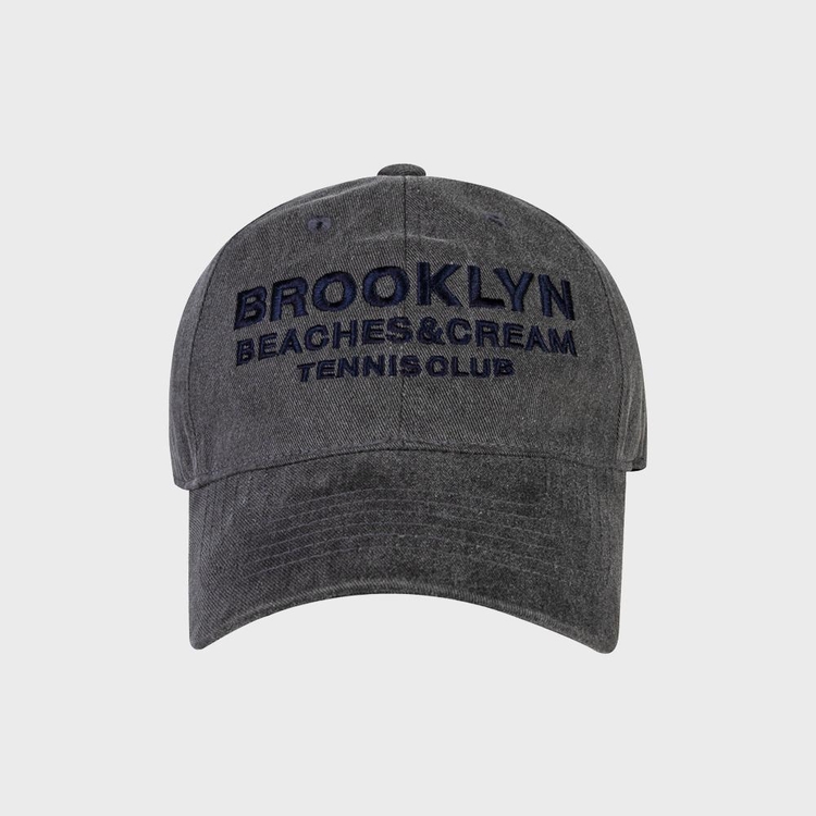 BROOKLYN TENNIS CLUB PIGMENT CAP-CHARCOAL