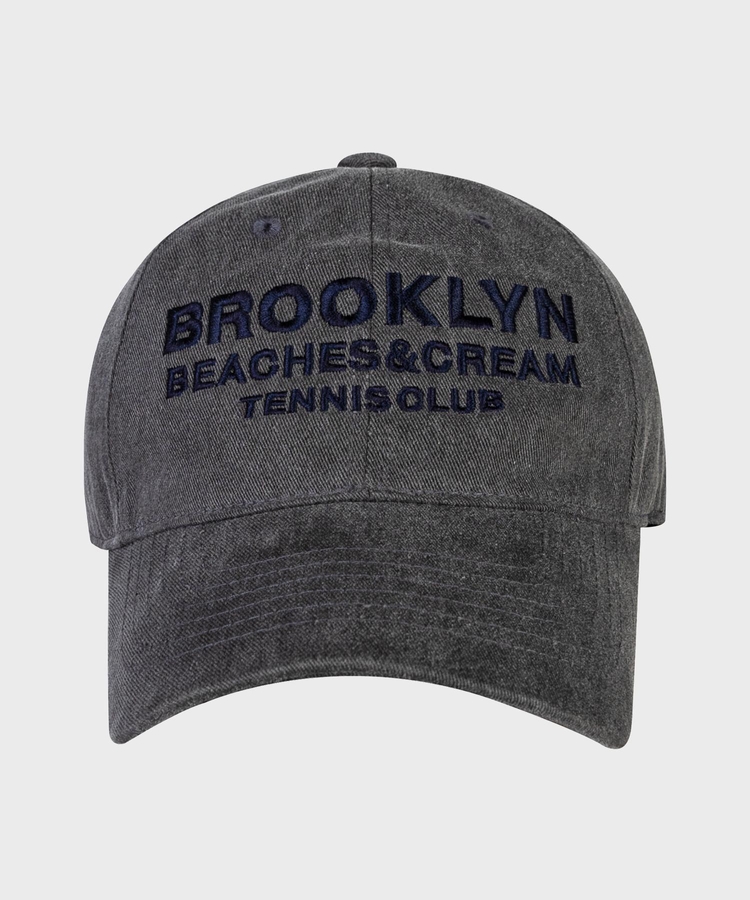 BROOKLYN TENNIS CLUB PIGMENT CAP-CHARCOAL