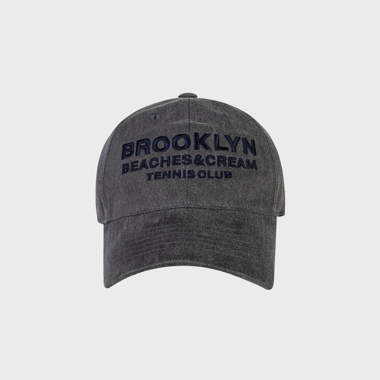 BROOKLYN TENNIS CLUB PIGMENT CAP-CHARCOAL