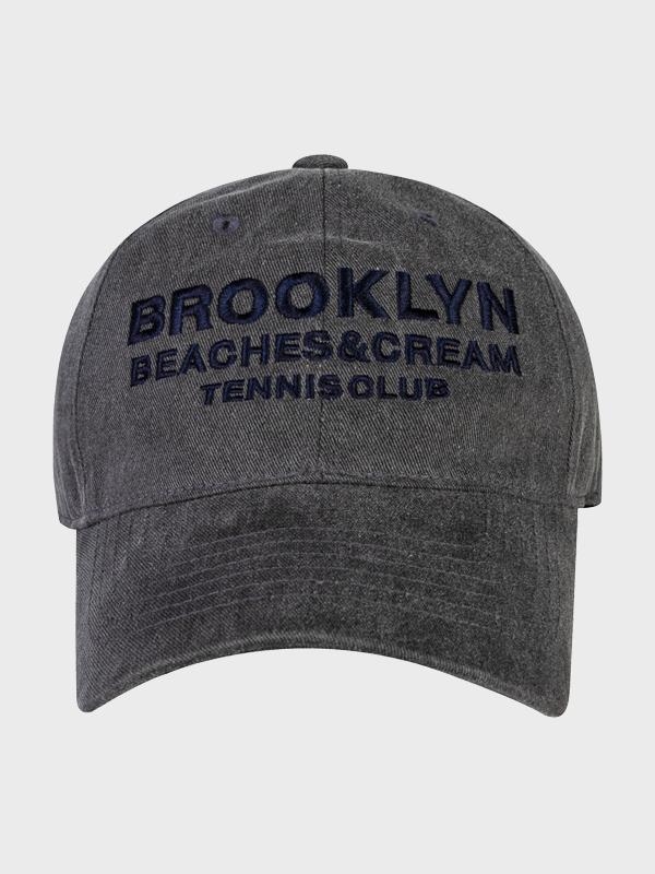 BROOKLYN TENNIS CLUB PIGMENT CAP-CHARCOAL