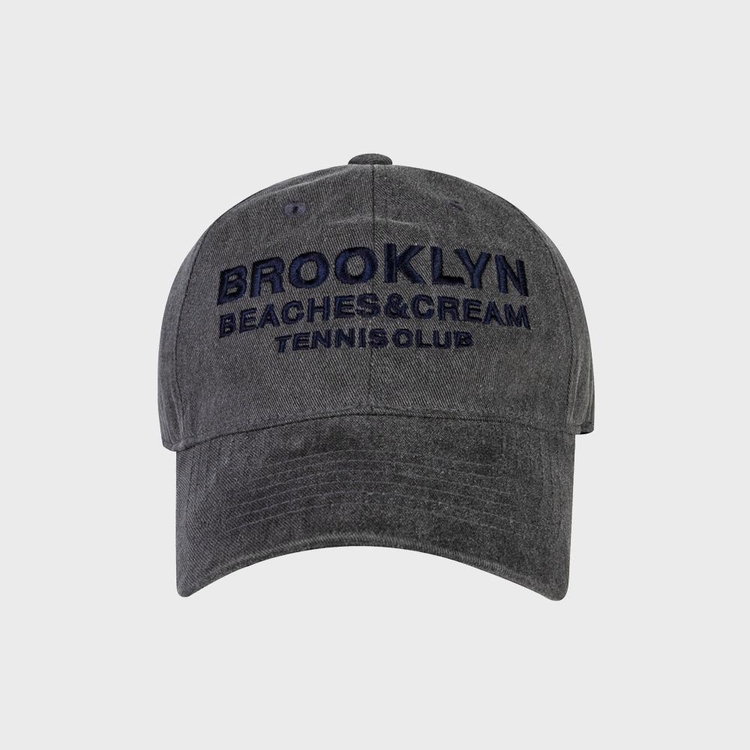 BROOKLYN TENNIS CLUB PIGMENT CAP-CHARCOAL