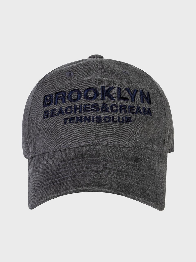 BROOKLYN TENNIS CLUB PIGMENT CAP-CHARCOAL