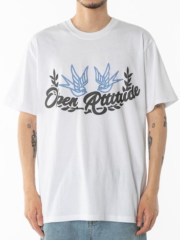 PIECE WALL INSTRUMENT SHORT SLEEVE-WHITE (피스월계관 반팔 - 화이트)