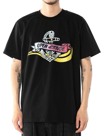 MARINE ANCHOR SHORT SLEEVE-BLACK (마린닻 반팔 - 블랙)