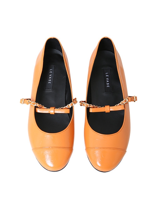 JENNY CHAIN FLAT ( ORANGE ) 