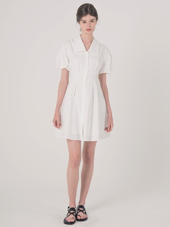 WED_Sweet balloon shirt dress