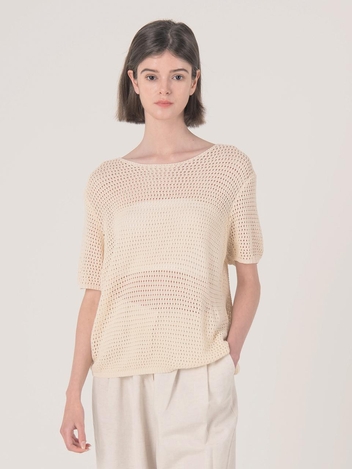 WED_Volume sleeve knit top_BEIGE