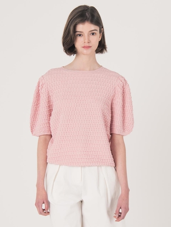 WED_Side arm balloon style blouse_PINK
