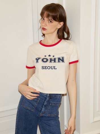 Retro Crop T_ Red