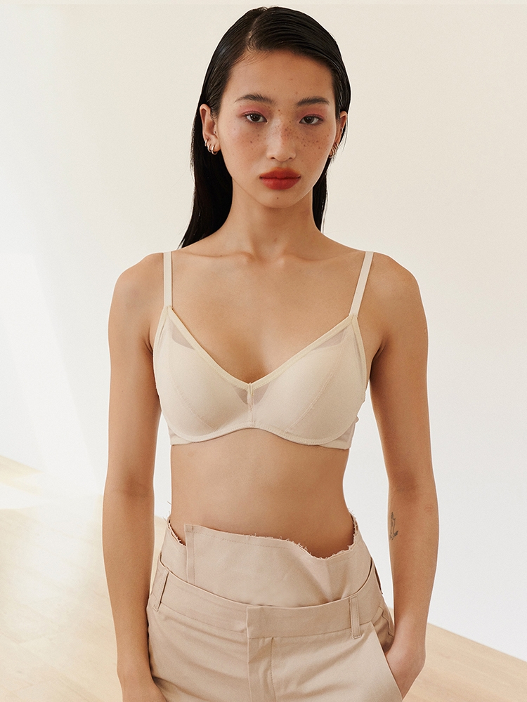 Zoey Ultra-Volume Bralette Set _Beige