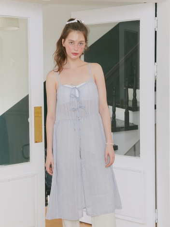 LACE CHIFFON ONE PIECE (BLUE)