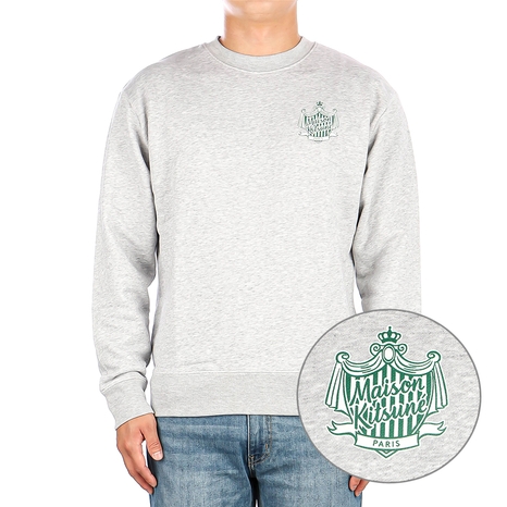 [메종키츠네] 23SS (KM00326KM0027 LIGHT GREY MELANGE) 남성 맨투맨