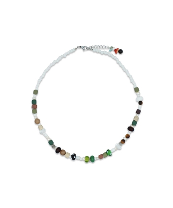 HANDMADE GREEN MUSHROOM NECKLACE