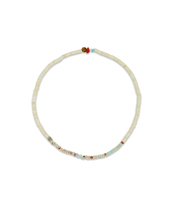 HANDMADE WAVES RISE GEMSTONE NACKLACE