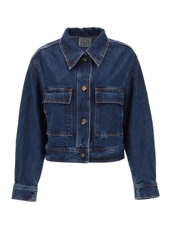 토템 Toteme cropped denim jacket 233 1044 741