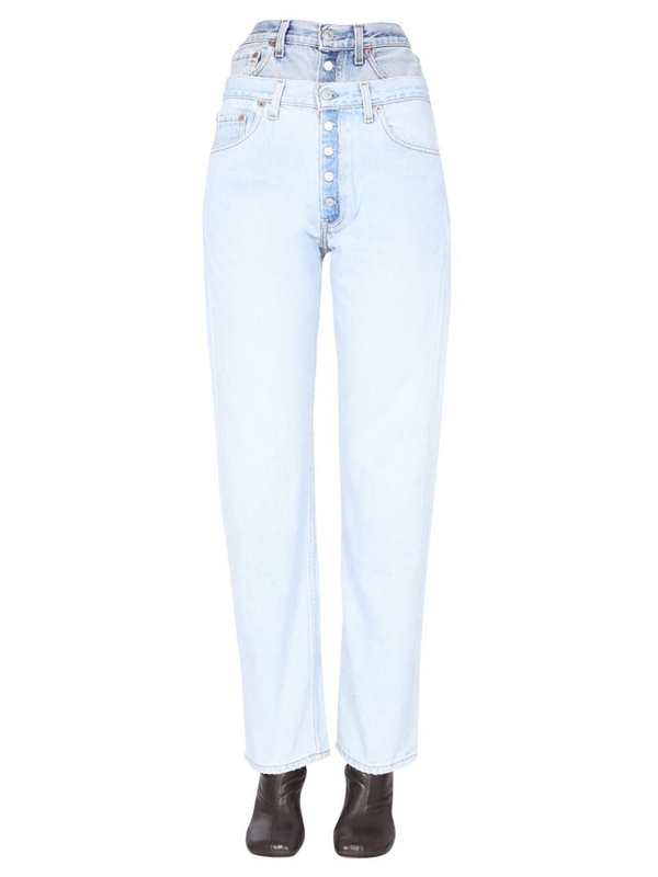 DOUBLE WAISTED JEANS 121363_30A