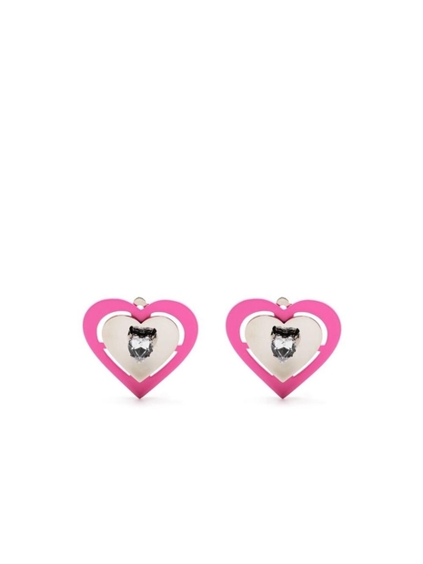 Jewellery Safsafu NEON HEART EARRINGS PINK