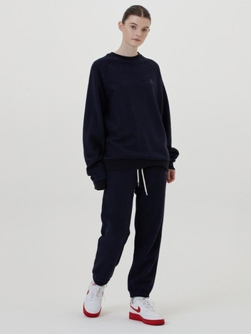 [SET] COTTON CASHMERE MINI LOGO SWEAT SET-UP
